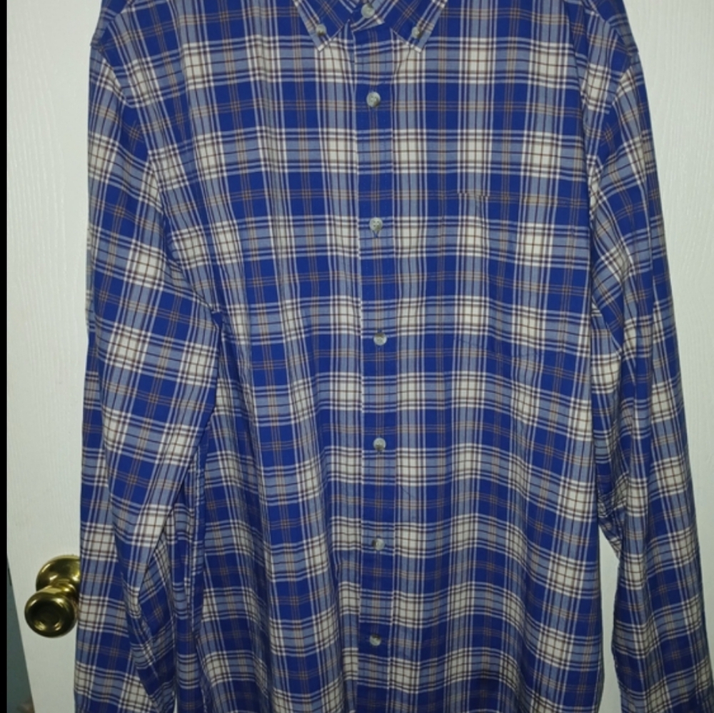 Banana Republic Blue Plaid Shirt